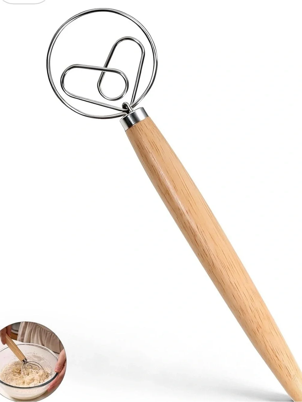 Wood Handle Sourdough Dough Scraper and Pastry Tools Set